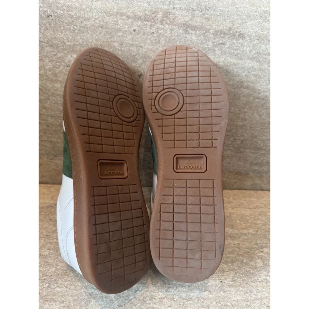 Lacoste Men's Carnaby Pro CGR‎ Sneakers Shoes Green and White Size 12